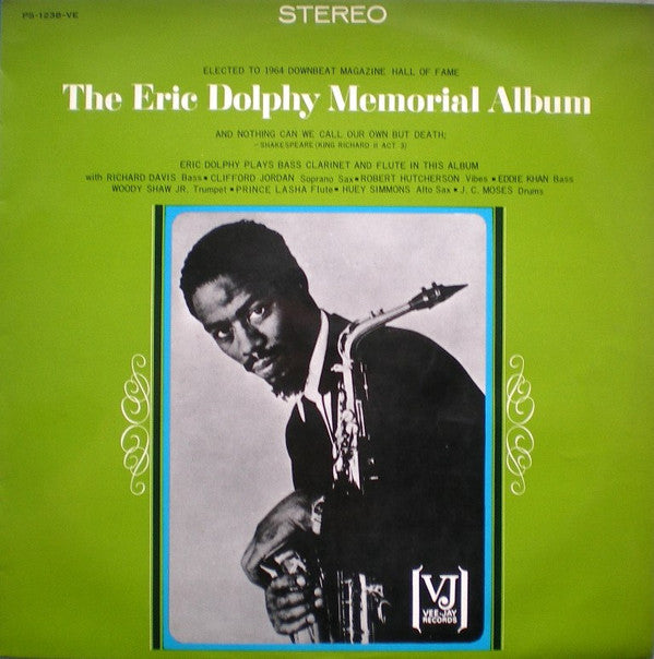 Eric Dolphy - The Eric Dolphy Memorial Album (Vinyl, LP, Album, Stereo) Very Good Plus (VG+) / Very Good (VG)