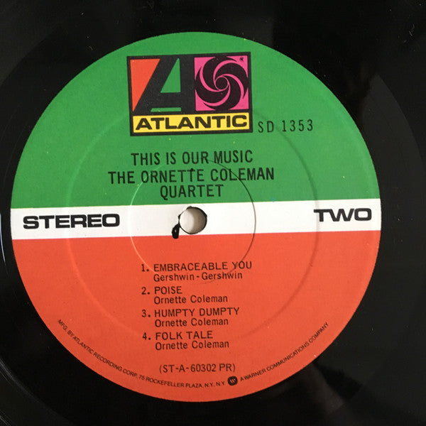 The Ornette Coleman Quartet - This Is Our Music (Vinyl, LP, Album, Reissue, Stereo) Very Good (VG) / Very Good (VG)