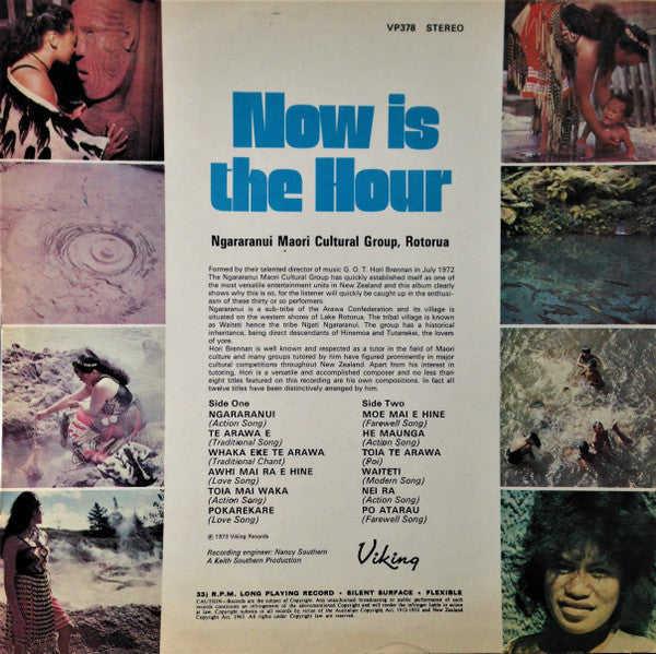 Ngararanui Maori Cultural Group - Now Is The Hour (Vinyl, LP, Album, Stereo) Very Good (VG) / Good Plus (G+)