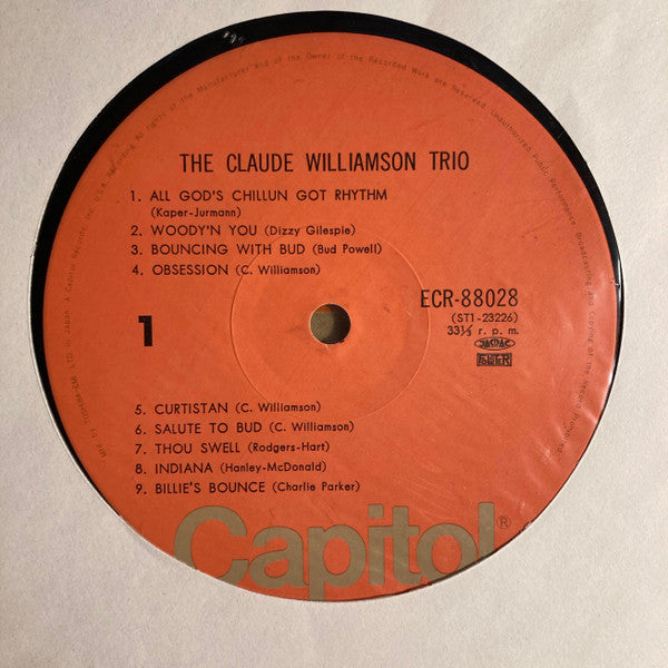 The Claude Williamson Trio - The Claude Williamson Trio (Vinyl, LP, Compilation, Stereo) Very Good Plus (VG+) / Very Good Plus (VG+)