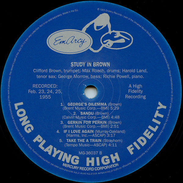 Clifford Brown And Max Roach - Study In Brown (Vinyl, LP, Album, Re...