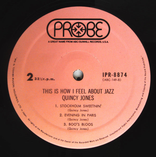 Quincy Jones - This Is How I Feel About Jazz (Vinyl, LP, Album, Stereo) Very Good Plus (VG+) / Good Plus (G+)
