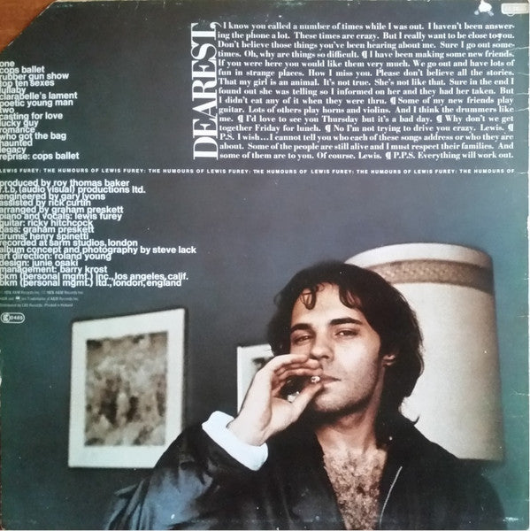 Lewis Furey - The Humours Of (Vinyl, LP, Album, Stereo) Good Plus (G+) / Good Plus (G+)