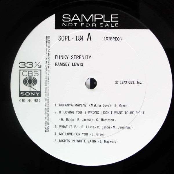 Ramsey Lewis - Funky Serenity (Vinyl, LP, Album, Promo, Reissue) Very Good Plus (VG+) / Good Plus (G+)