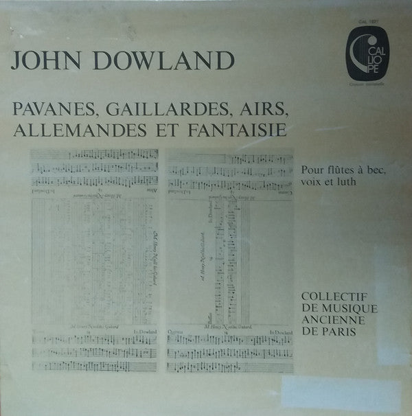 John Dowland - Pavanes, Gaillardes, Airs, Allemandes Et Fantaisie (Vinyl, LP, Stereo) Very Good Plus (VG+) / Very Good Plus (VG+)
