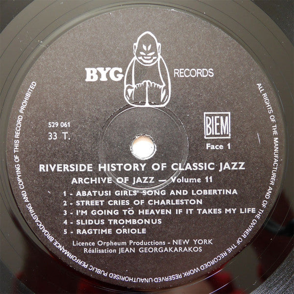 Various - Archive Of Jazz Volume 11 - Riverside History Of Classic Jazz (Vinyl, LP, Compilation, Reissue, Mono) Very Good Plus (VG+) / Near Mint (NM or M-)