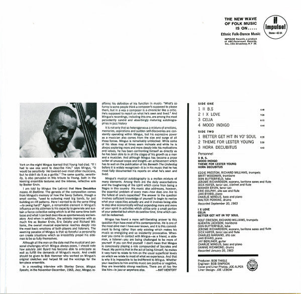 Charles Mingus - Mingus Mingus Mingus Mingus Mingus (Vinyl, LP, Album, Reissue, Stereo) Very Good Plus (VG+) / Near Mint (NM or M-)