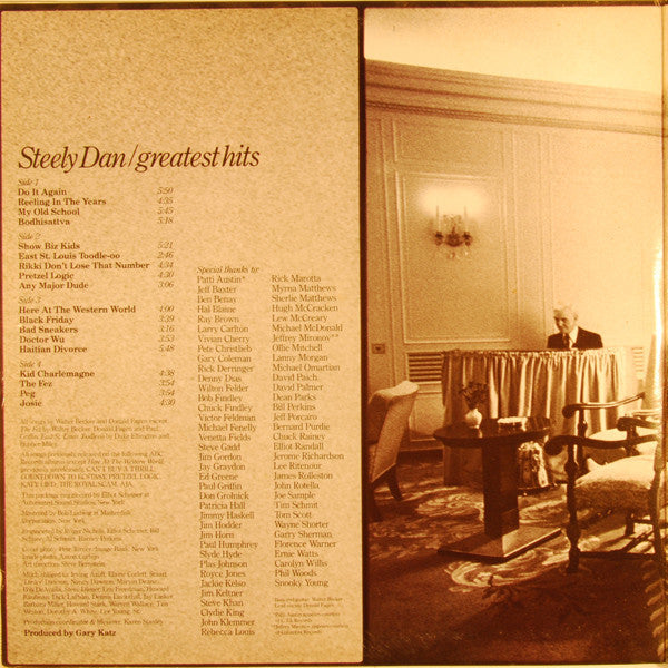 Steely Dan - Greatest Hits (2xVinyl, LP, Compilation, Stereo) Very Good Plus (VG+) / Very Good (VG)