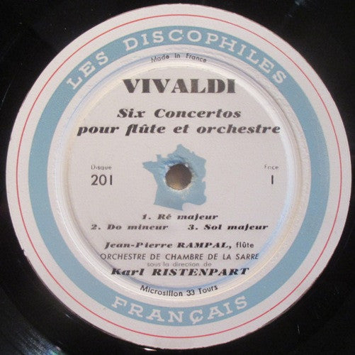 Antonio Vivaldi - Les Concertos Pour Flûte De Vivaldi 2ème Série (Vinyl, LP) Very Good (VG) / Very Good Plus (VG+)