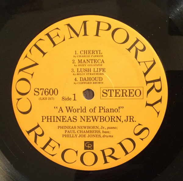Phineas Newborn Jr. - A World Of Piano! (Vinyl, LP, Album, Reissue, Stereo) Near Mint (NM or M-) / Very Good Plus (VG+)