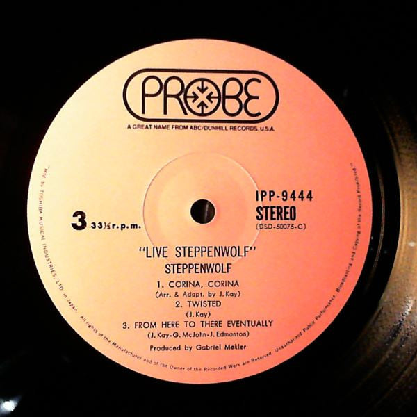 Steppenwolf - Live (2xVinyl, LP, Album, Reissue, Stereo) Very Good Plus (VG+) / Good Plus (G+)