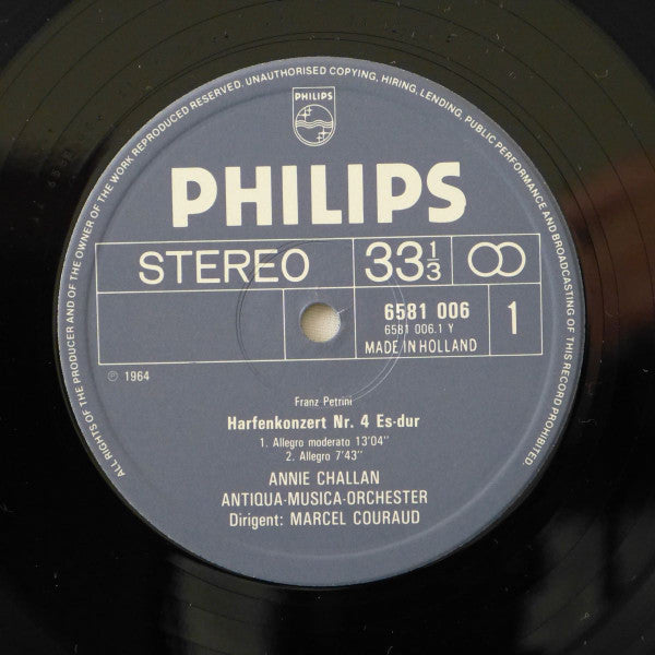 Francesco Petrini - 3 Harfenkonzerte (Vinyl, LP, Stereo) Near Mint (NM or M-) / Very Good Plus (VG+)
