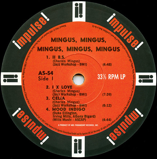Charles Mingus - Mingus Mingus Mingus Mingus Mingus (Vinyl, LP, Album, Reissue, Stereo) Very Good Plus (VG+) / Near Mint (NM or M-)
