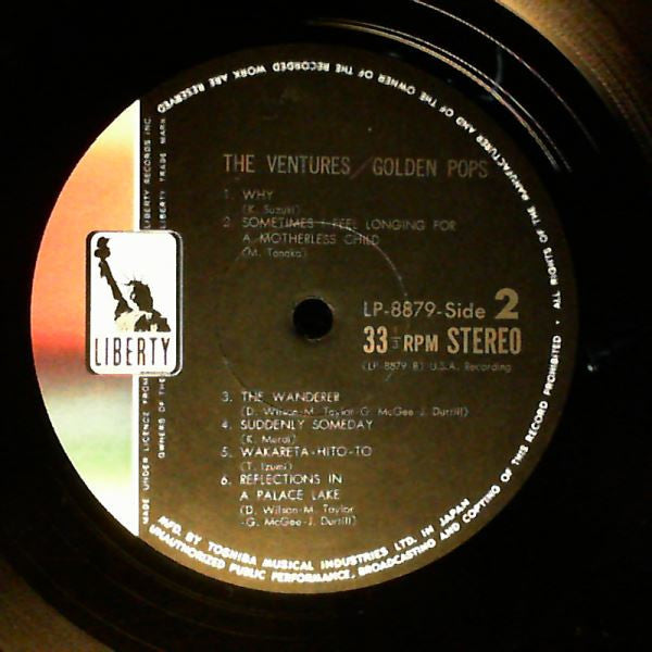 The Ventures - Golden Pops (Vinyl, LP, Album, Stereo) Very Good Plus (VG+) / Very Good (VG)