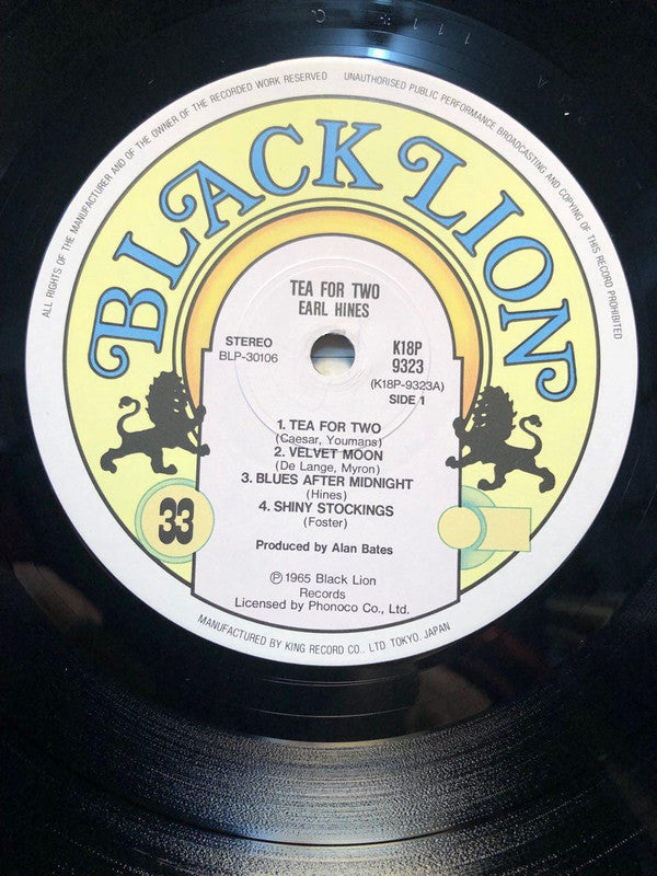 Earl Hines - Tea For Two (Vinyl, LP, Album, Reissue, Stereo) Near Mint (NM or M-) / Near Mint (NM or M-)