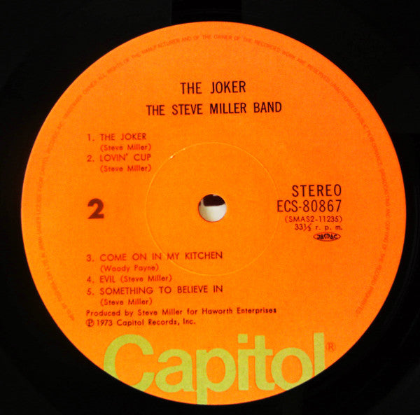 Steve Miller Band - The Joker (Vinyl, LP, Album, Reissue) Very Good Plus (VG+) / Very Good Plus (VG+)