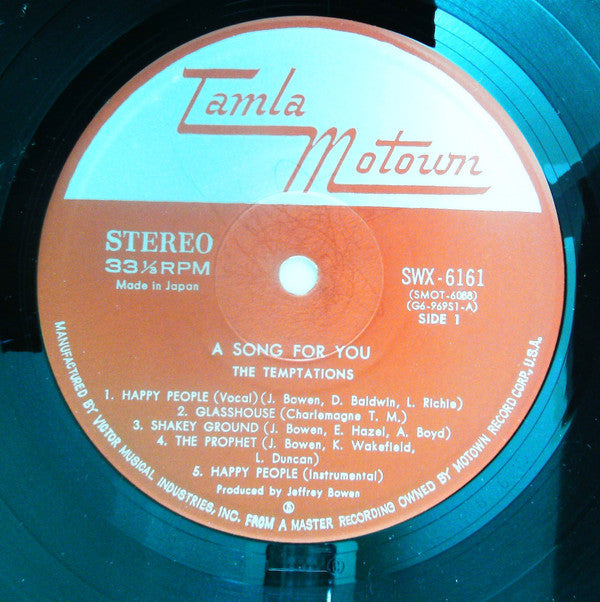 The Temptations - A Song For You (Vinyl, LP, Album)