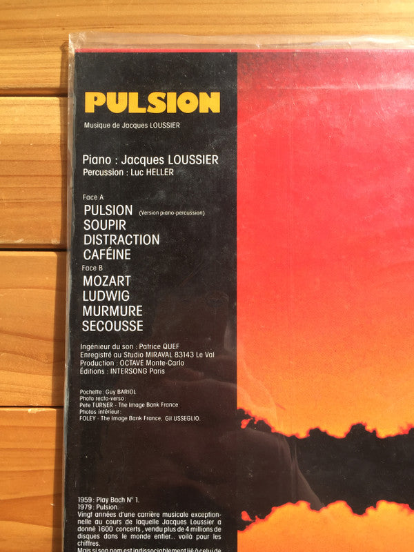 Jacques Loussier - Pulsion (Vinyl, LP, Album, Stereo) Very Good Plus (VG+) / Very Good Plus (VG+)