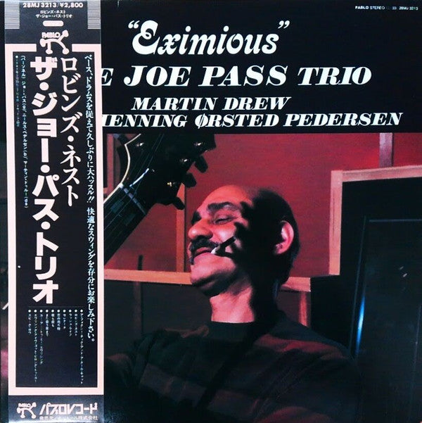 The Joe Pass Trio - Eximious (Vinyl, LP, Album) Very Good Plus (VG+) / Very Good Plus (VG+)