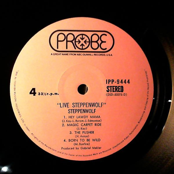 Steppenwolf - Live (2xVinyl, LP, Album, Reissue, Stereo) Very Good Plus (VG+) / Good Plus (G+)