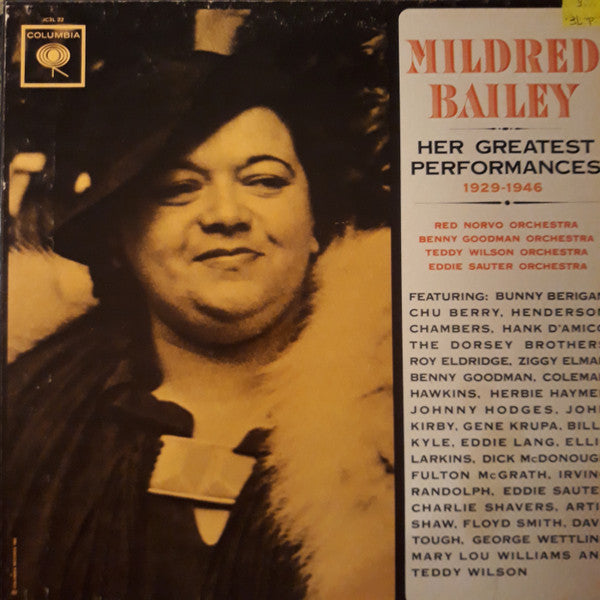 Mildred Bailey - Her Greatest Performances 1929-1946 (3xVinyl, Box Set, LP, Compilation, Reissue) Good Plus (G+) / Very Good Plus (VG+)
