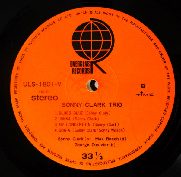 Sonny Clark Trio - Sonny Clark Trio (Vinyl, LP, Album, Reissue, Ste...