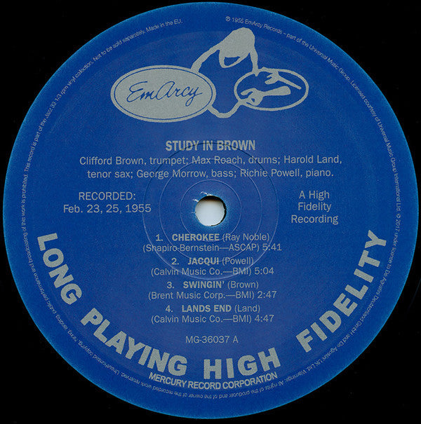 Clifford Brown And Max Roach - Study In Brown (Vinyl, LP, Album, Re...
