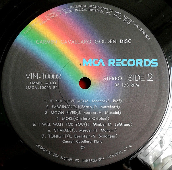 Carmen Cavallaro - Golden Disc (Vinyl, LP, Compilation, Reissue) Very Good (VG) / Good Plus (G+)