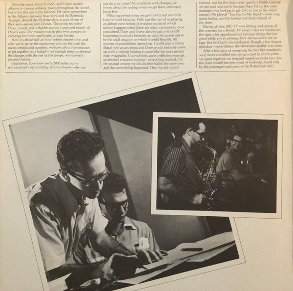 Dave Brubeck - 1975: The Duets (Vinyl, LP, Album, Stereo)