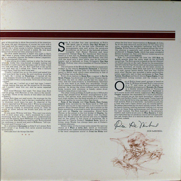 Buddy Rich - Both Sides (2xVinyl, LP, Compilation, Remastered, Stereo, Mono) Very Good (VG) / Very Good (VG)