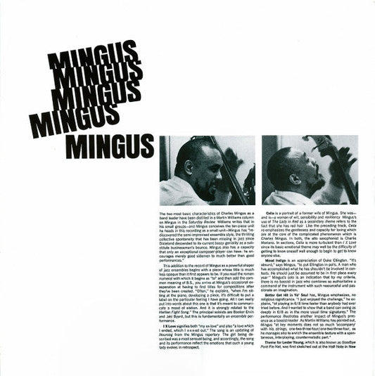 Charles Mingus - Mingus Mingus Mingus Mingus Mingus (Vinyl, LP, Album, Reissue, Stereo) Very Good Plus (VG+) / Near Mint (NM or M-)