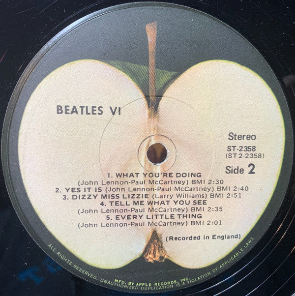 The Beatles - Beatles VI (Vinyl, LP, Album, Reissue, Stereo) Near Mint (NM or M-) / Very Good Plus (VG+)