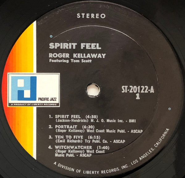 Roger Kellaway - Spirit Feel (Vinyl, LP, Album, Stereo) Good Plus (G+) / Good (G)