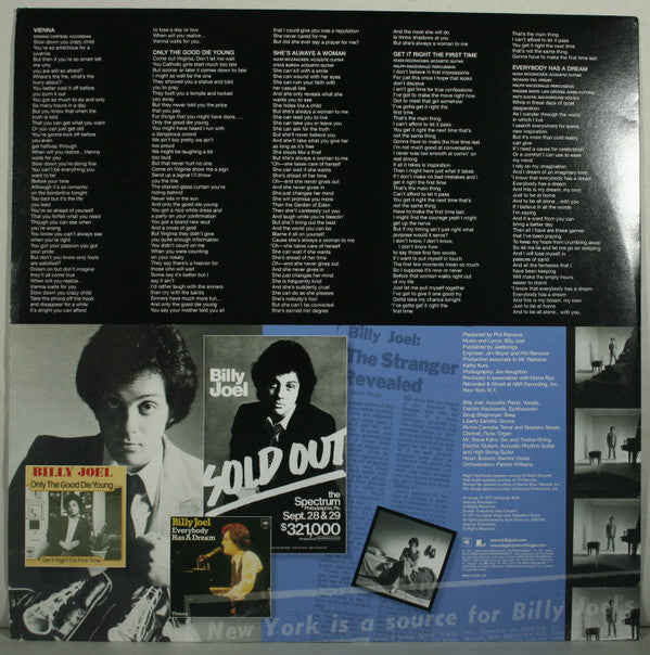 Billy Joel - The Stranger (Vinyl, LP, Album, Reissue, Stereo) Very Good Plus (VG+) / Very Good Plus (VG+)