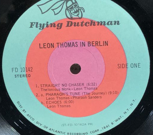 Leon Thomas - In Berlin (Vinyl, LP, Album) Very Good Plus (VG+) / Very Good Plus (VG+)
