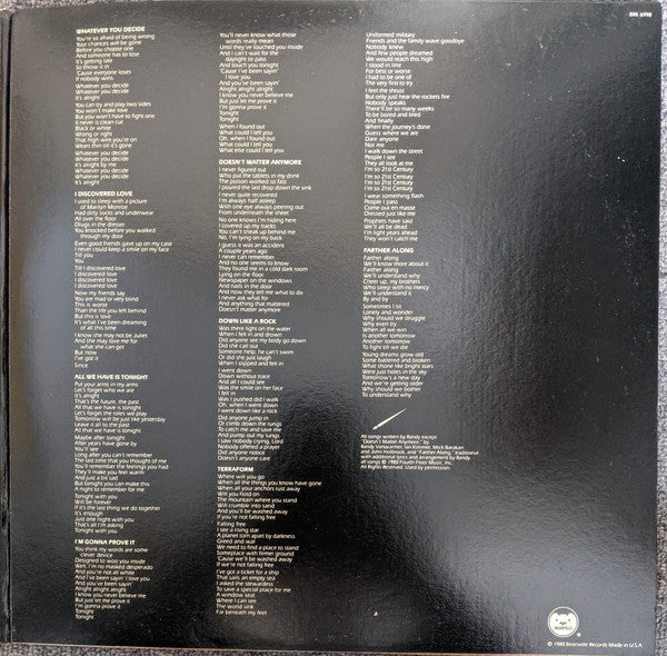 Randy Vanwarmer - Terraform (Vinyl, LP, Album, Stereo) Very Good Plus (VG+) / Very Good Plus (VG+)
