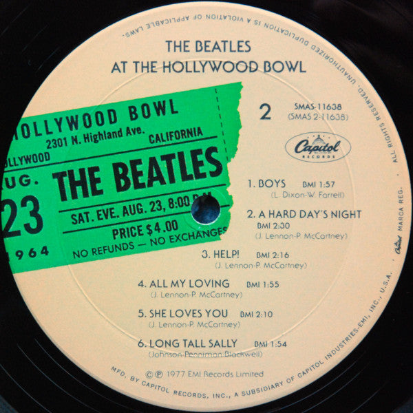 The Beatles - The Beatles At The Hollywood Bowl (Vinyl, LP, Album, Stereo) Very Good (VG) / Very Good Plus (VG+)