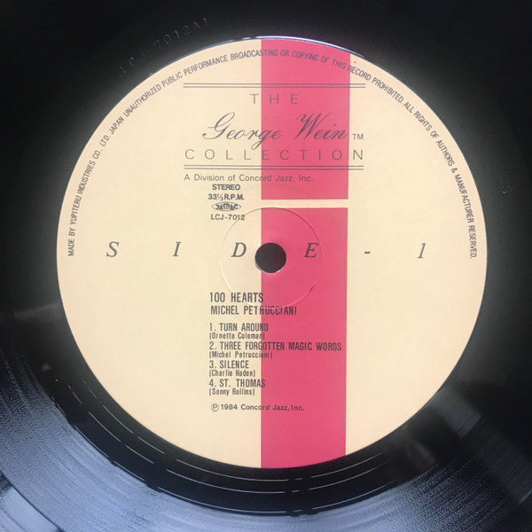 Michel Petrucciani - 100 Hearts (Vinyl, LP, Album) Very Good Plus (VG+) / Very Good Plus (VG+)