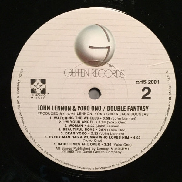John Lennon & Yoko Ono - Double Fantasy (Vinyl, LP, Album) Very Good Plus (VG+) / Near Mint (NM or M-)