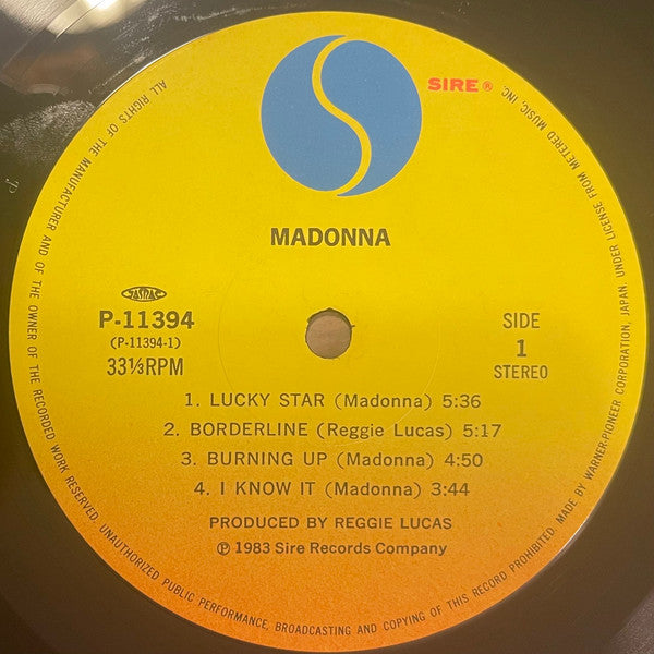 Madonna - Madonna (Vinyl, LP, Album) Very Good Plus (VG+) / Very Good Plus (VG+)