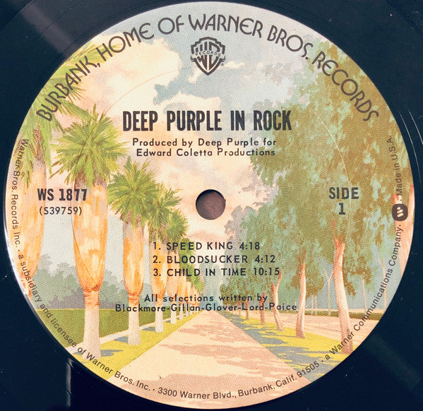Deep Purple - In Rock (Vinyl, LP, Album, Reissue) Good Plus (G+) / Very Good (VG)