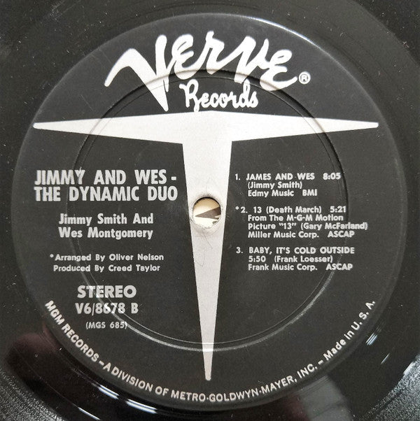 Jimmy Smith - Jimmy & Wes - The Dynamic Duo (Vinyl, LP, Album, Stereo) Very Good (VG) / Very Good (VG)