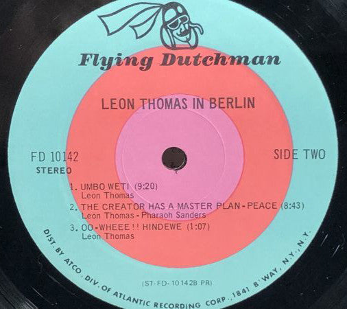 Leon Thomas - In Berlin (Vinyl, LP, Album) Very Good Plus (VG+) / Very Good Plus (VG+)