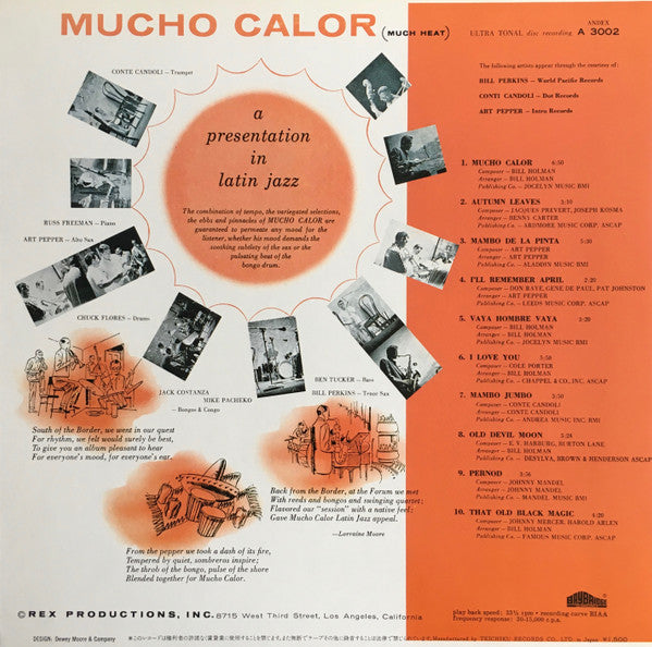 Conte Candoli - Mucho Calor (Much Heat) (Vinyl, LP, Album, Reissue, Stereo) Near Mint (NM or M-) / Near Mint (NM or M-)