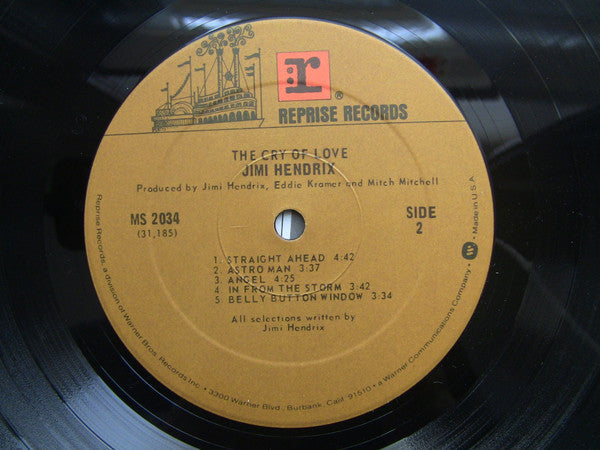 Jimi Hendrix - The Cry Of Love (Vinyl, LP, Album, Reissue) Very Good Plus (VG+) / Very Good (VG)
