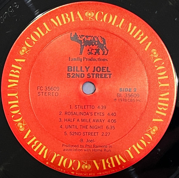 Billy Joel - 52nd Street (Vinyl, LP, Album, Reissue, Stereo) Good Plus (G+) / Good Plus (G+)