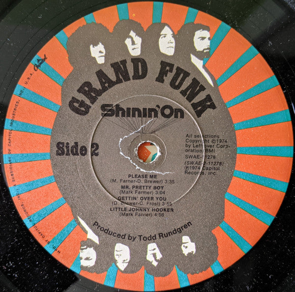 Grand Funk Railroad - Shinin' On (Vinyl, LP, Album) Very Good Plus (VG+) / Very Good (VG)