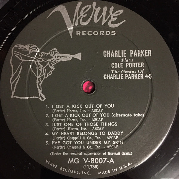 Charlie Parker - Charlie Parker Plays Cole Porter (Vinyl, LP, Album, Mono) Good Plus (G+) / Poor (P)