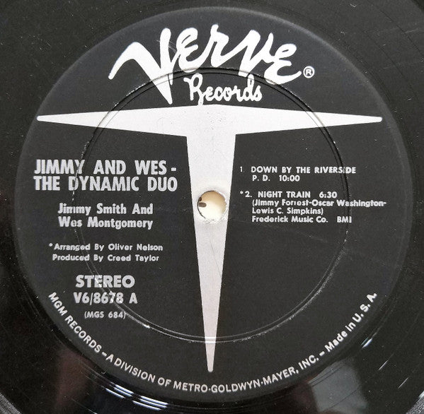 Jimmy Smith - Jimmy & Wes - The Dynamic Duo (Vinyl, LP, Album, Stereo) Very Good (VG) / Very Good (VG)