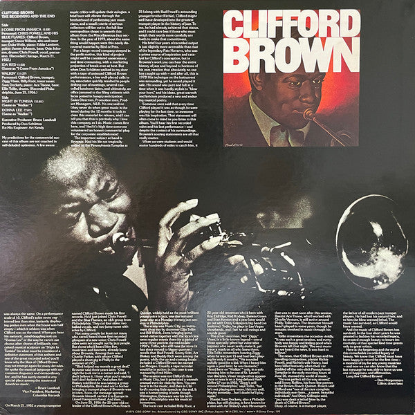 Clifford Brown - The Beginning And The End (Vinyl, LP, Album, Reissue, Mono) Near Mint (NM or M-) / Near Mint (NM or M-)
